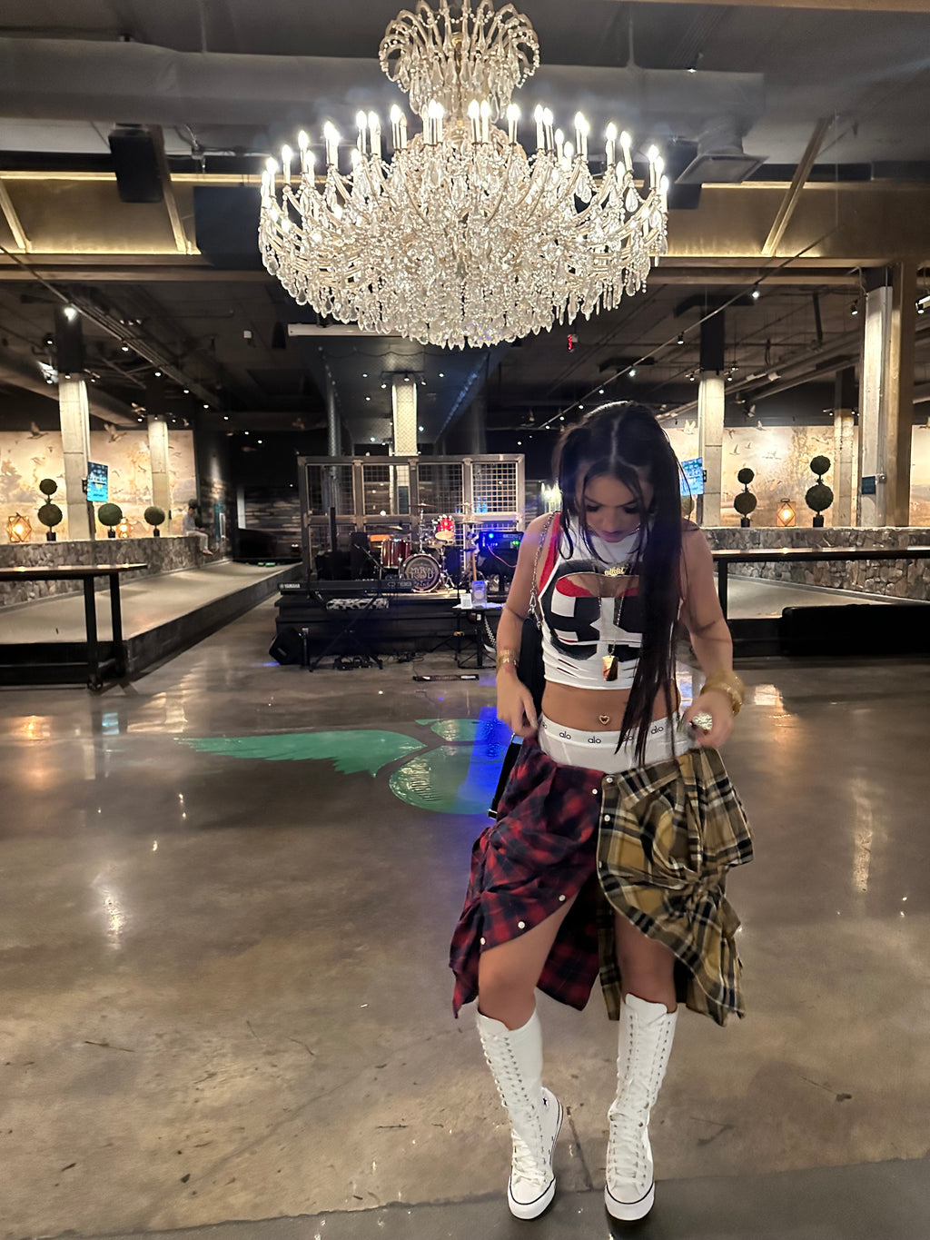 P.Y.T plaid skirt 001