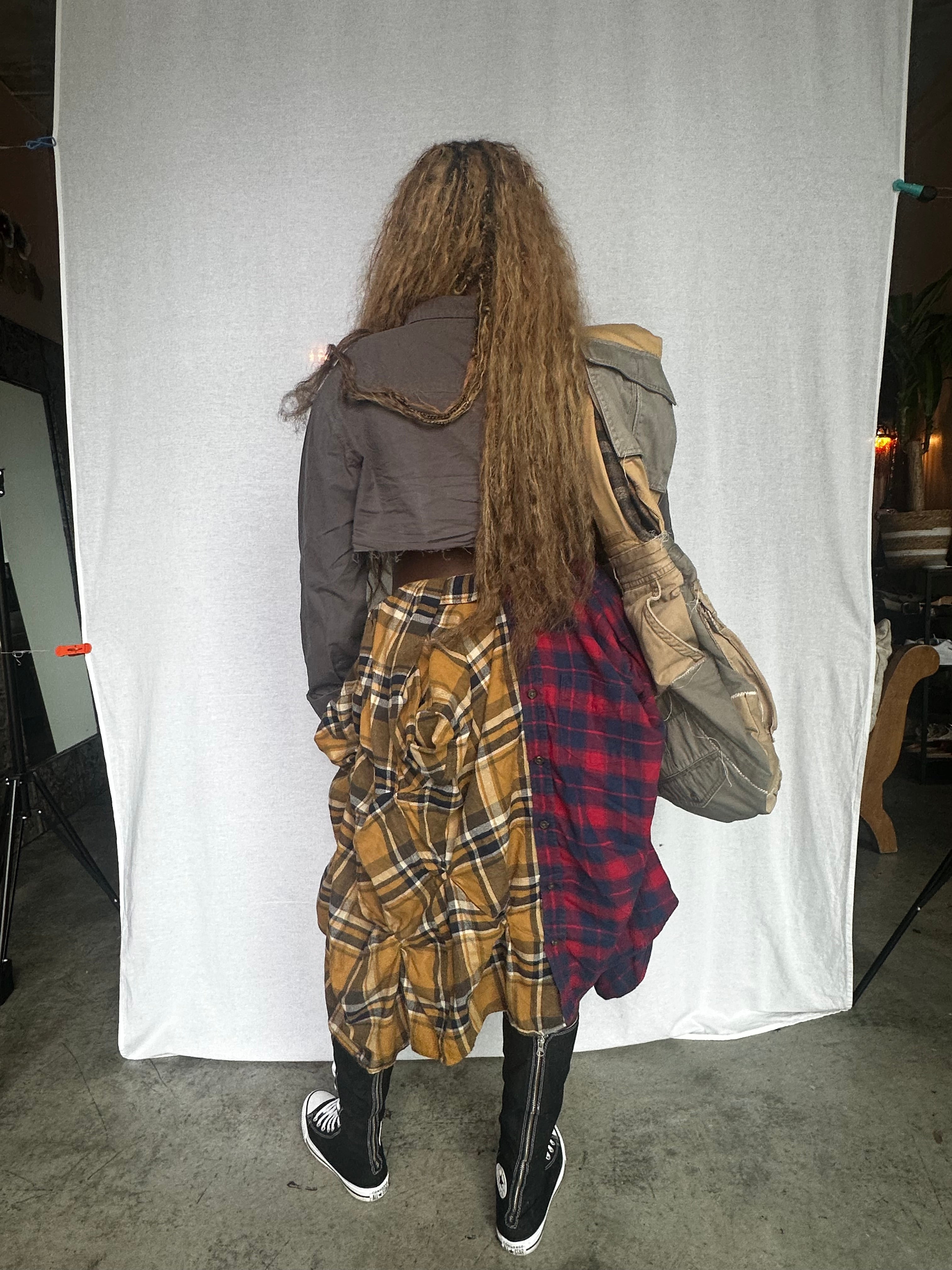 P.Y.T plaid skirt 001