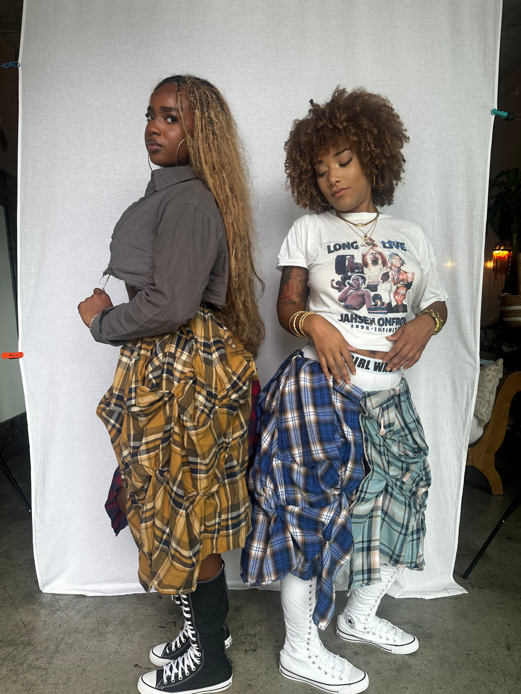 P.Y.T plaid skirt 001