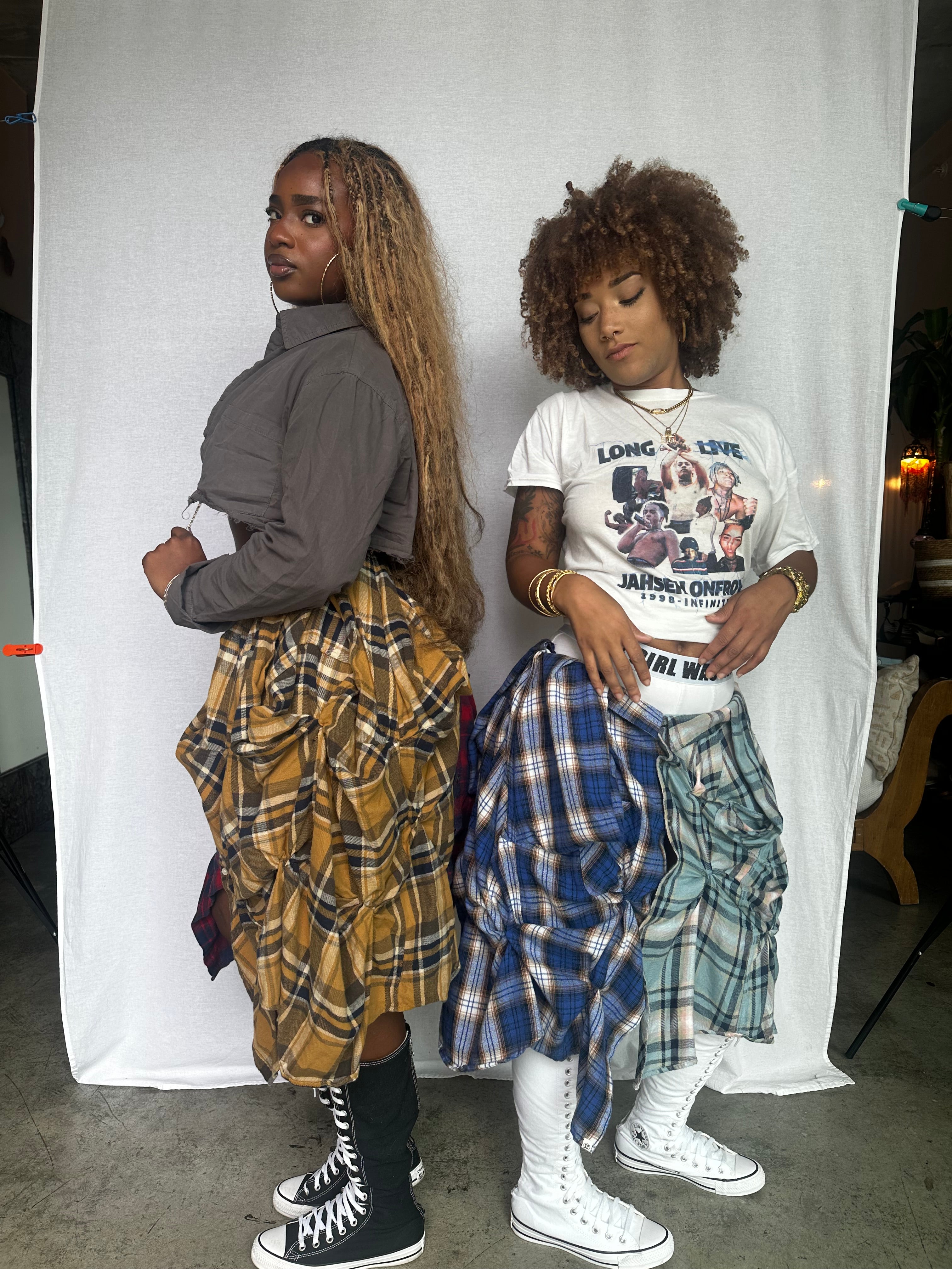 P.Y.T plaid skirt 001