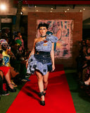 denim alchemy - deconstructed dress