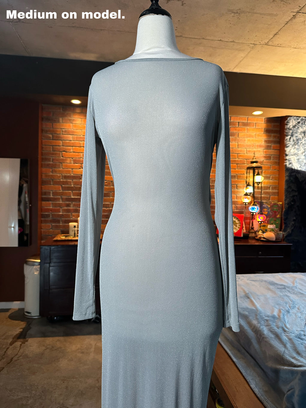 backless sheer dress